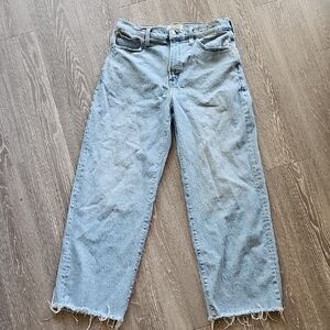 Madewell The Perfect Vintage Wide-Leg Jean in Airy Denim